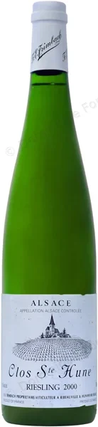 Riesling Clos Sainte Hune Trimbach 2000 Dominique Fornage Wine Vin ecole nobilis