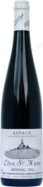 Riesling Clos Sainte Hune Trimbach 2004 Dominique Fornage Wine Vin ecole nobilis