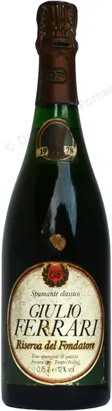Riserva Fondatore Giulio Ferrari Lunelli Trento 1978 Dominique Fornage Wine Vin ecole nobilis