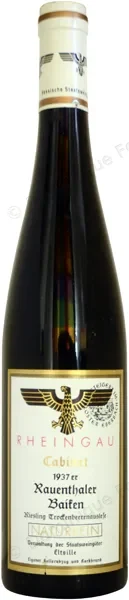Riesling Kloster Eberbach Trockenbeerenauslese TBA Rauenthaler 1937 Dominique Fornage Wine Vin ecole nobilis