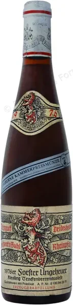 Riesling Von Buhl Trockenbeerenauslese TBA Forster 1976 Dominique Fornage Wine Vin ecole nobilis