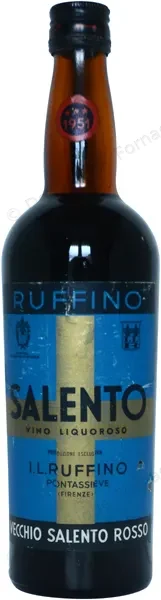 Vecchio Salento Rosso Ruffino 1951 Dominique Fornage Wine Vin ecole nobilis